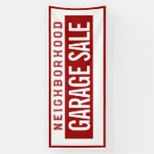 Buurtgarageverkoop Banner 2.5' X 6' (Verticaal)