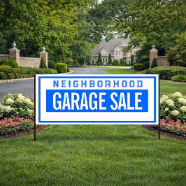 Buurtgarageverkoop Banner 2.5' X 6'