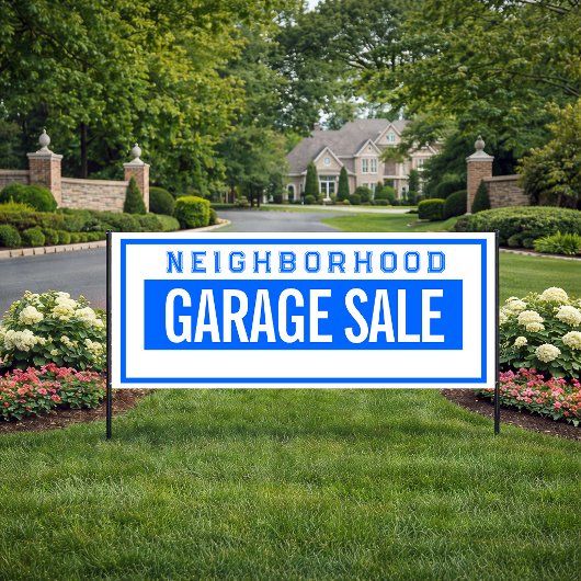 Buurtgarageverkoop Banner 2.5' X 6'