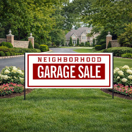 Buurtgarageverkoop Banner 2.5' X 6'