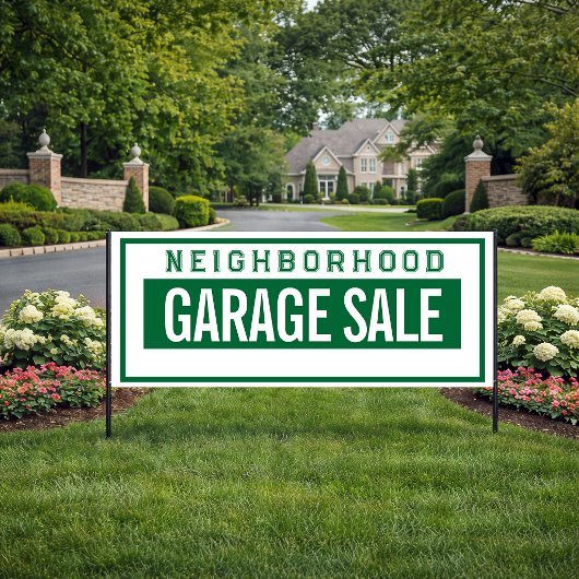 Buurtgarageverkoop Banner 2.5' X 6'