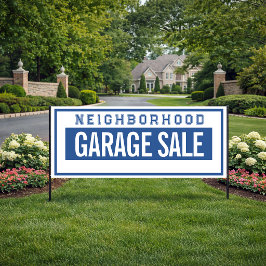 Buurtgarageverkoop Banner 2.5' X 6'
