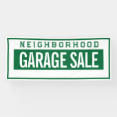 Buurtgarageverkoop Banner 2.5' X 6' (Horizontaal)