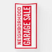 Buurtgarageverkoopbanner Spandoek (Verticaal)