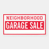 Buurtgarageverkoopbanner Spandoek (Horizontaal)