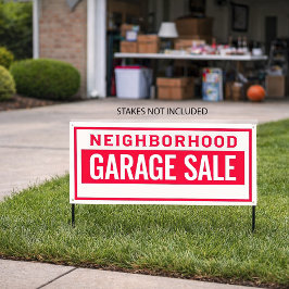 Buurtgarageverkoopbanner Spandoek