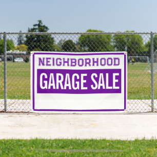 Buurtgarageverkoopbanner Spandoek