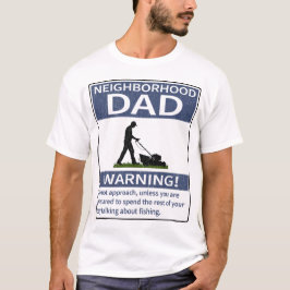 Buurtpapa blauwe waarschuwing t-shirt
