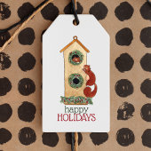 Buurvakantieeekhoorns Cadeaulabel