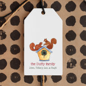 Buurvakantieeekhoorns Cadeaulabel