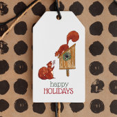 Buurvakantieeekhoorns Cadeaulabel