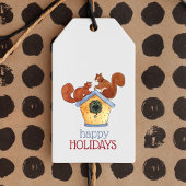 Buurvakantieeekhoorns Cadeaulabel