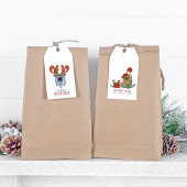 Buurvakantieeekhoorns Cadeaulabel