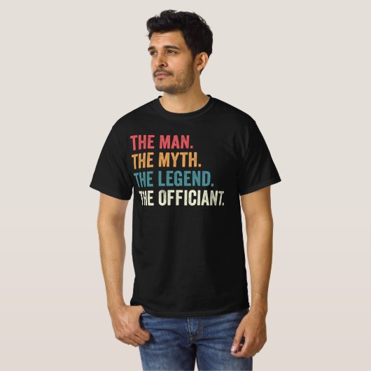 Buwdienstbeambte T-Shirt, Officier Gif T-shirt (Voorkant volledig)