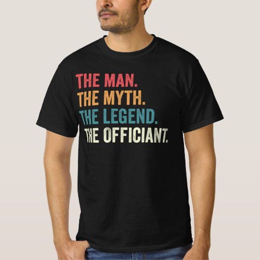 Buwdienstbeambte T-Shirt, Officier Gif T-shirt (Voorkant)