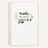 Buwmoeder van Bride Greenery Modern White Notitieboek (Voorkant)