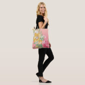 Buwmoeder van de Bride Flowers Gold Glitter Tote Bag (Op model)