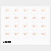 Buwmoeder van de Bride-partij onlangs gewijd Ronde Sticker (Vel)
