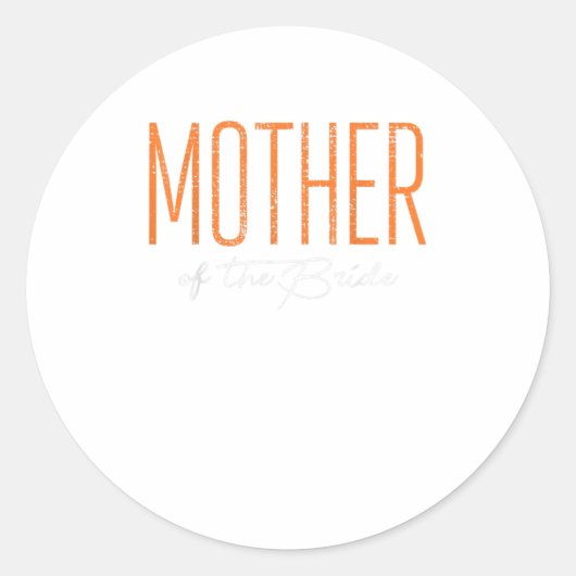 Buwmoeder van de Bride-partij onlangs gewijd Ronde Sticker (Voorkant)