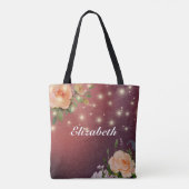 Buwmoeder van de Groom Floral String Lights Tote Bag (Achterkant)