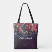 Buwmoeder van de Groom Floral String Lights Tote Bag (Achterkant)