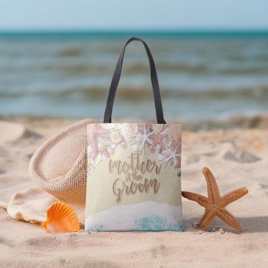 Buwmoeder van de Groom Summer Beach Starfish Tote Bag