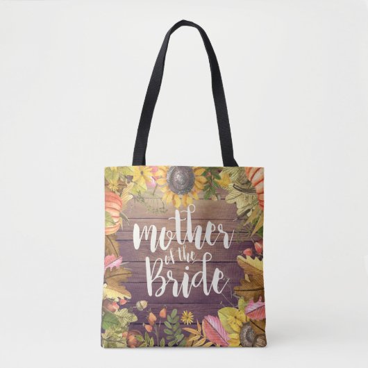 Buwmoeder van de herfst van de Bride Maple Pumpkin Tote Bag (Voorkant)