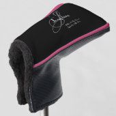 Buwmoeder van het groom Gift Classic Monogram Golfheadcover (3/4 voorkant)