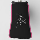 Buwmoeder van het groom Gift Classic Monogram Golfheadcover (Draai 90)