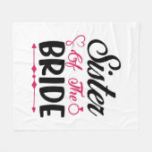 Buwzuster van de bruid fleece deken (Voorkant (Horizontaal))