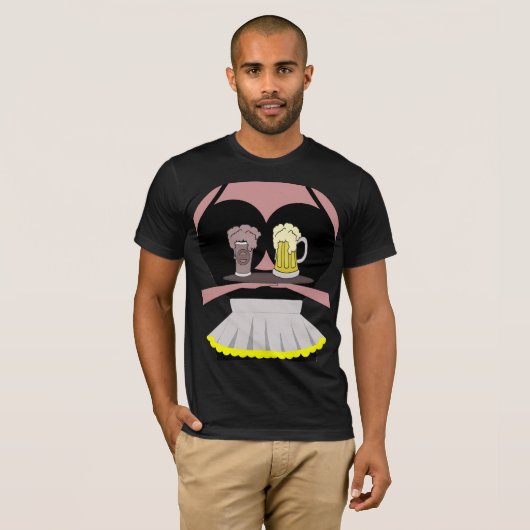 Buxom Beer Maid T-shirt (Voorkant volledig)