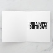 BUXOM BRUNETTE CURVY GIRL BIRTHDAAGKAARTEN KAART (Binnen)