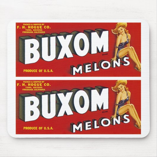 Buxom Mellons Muismat (Voorkant)