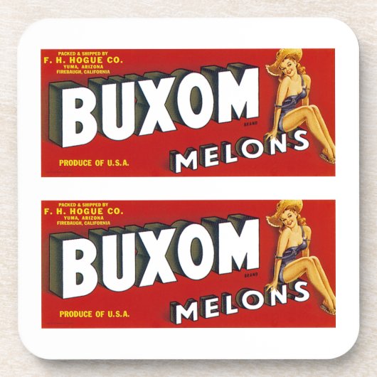 Buxom Mellons Onderzetter (Voorkant)