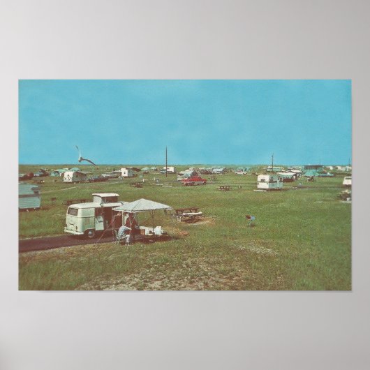 Buxton Campings. Buitenbanken, NC Poster (Voorkant)