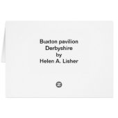 Buxton-paviljoenkaart (Achterkant Horizontaal)