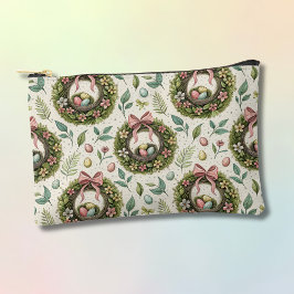 Buxus Paas Krans Roze Strik met Ei Etui