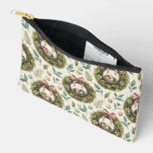 Buxus Paas Krans Roze Strik met Ei Etui (Open)