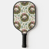Buxus Paas Krans Roze Strik met Ei Pickleball Paddle (Achterkant)