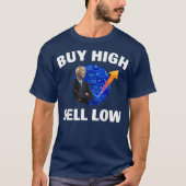BUY HIGH SELL LOW - Stonk Man WSB Meme Stock T-shirt (Voorkant)