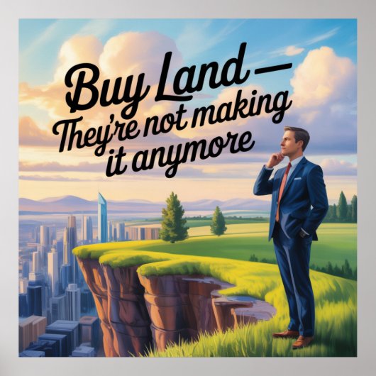 Buy Land - They’re Not Making It Anymore Poster (Voorkant)
