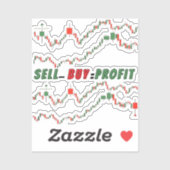 Buy Low Sell High – Elite Trader Vinyl Sticker  (Vel)