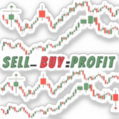 Buy Low Sell High – Elite Trader Vinyl Sticker  (Voorkant)