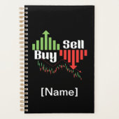 Buy Sell Stock Market Trading Chart Tee Planner (Voorkant)