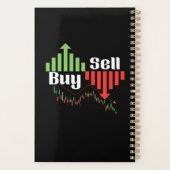 Buy Sell Stock Market Trading Chart Tee Planner (Achterkant)