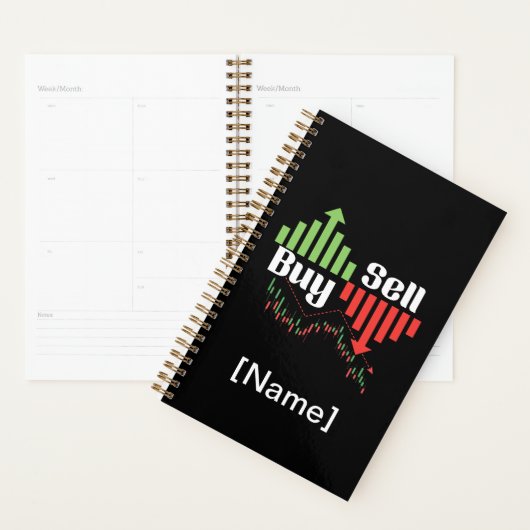 Buy Sell Stock Market Trading Chart Tee Planner (Display)