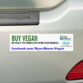 BUY VEGAN BUMPERSTICKER (Op auto)