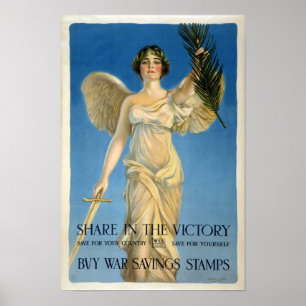 Buy War Savings Stamps, 1918.  WWI Poster