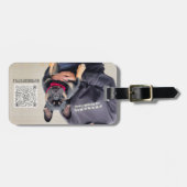BuyDoggyStyle de Fotoscannable QR Code Bagagelabel (Voorkant horizontaal)