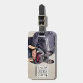 BuyDoggyStyle de Fotoscannable QR Code Bagagelabel (Voorkant verticaal)